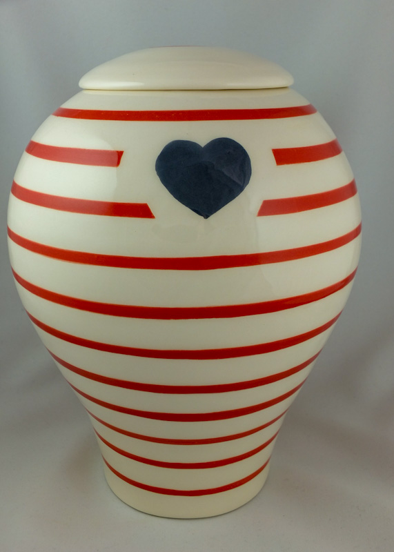 Urne marinière rouge