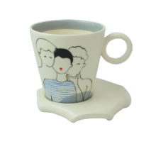 Tasse expresso avec sous tasse