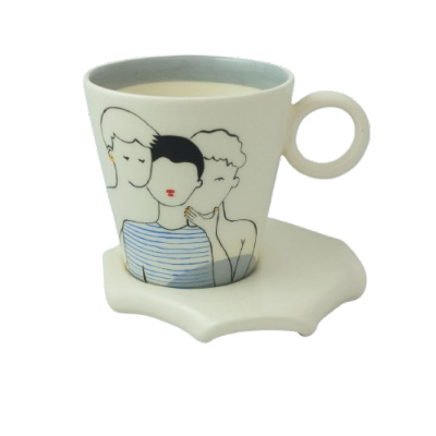 Tasse expresso avec sous tasse